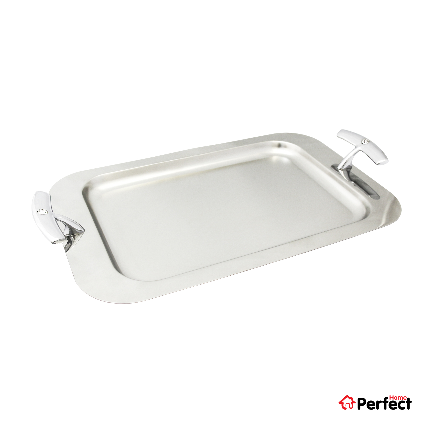 web-206------1- سینی استیل مستطیل کوچک Perfect home مدل 206