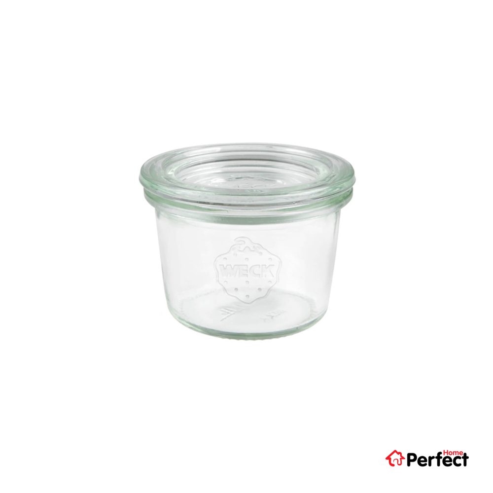 ظرف شيشه اي در دار Weck 80ml مدل 080