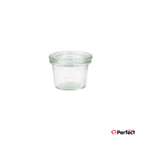 ظرف شيشه اي در دار Weck 35ml مدل 756