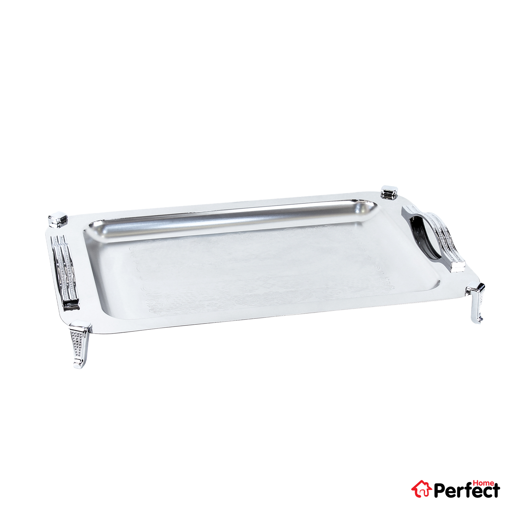 ----014-a1- سینی استیل مستطیل بزرگ Perfect home مدل 014-A1