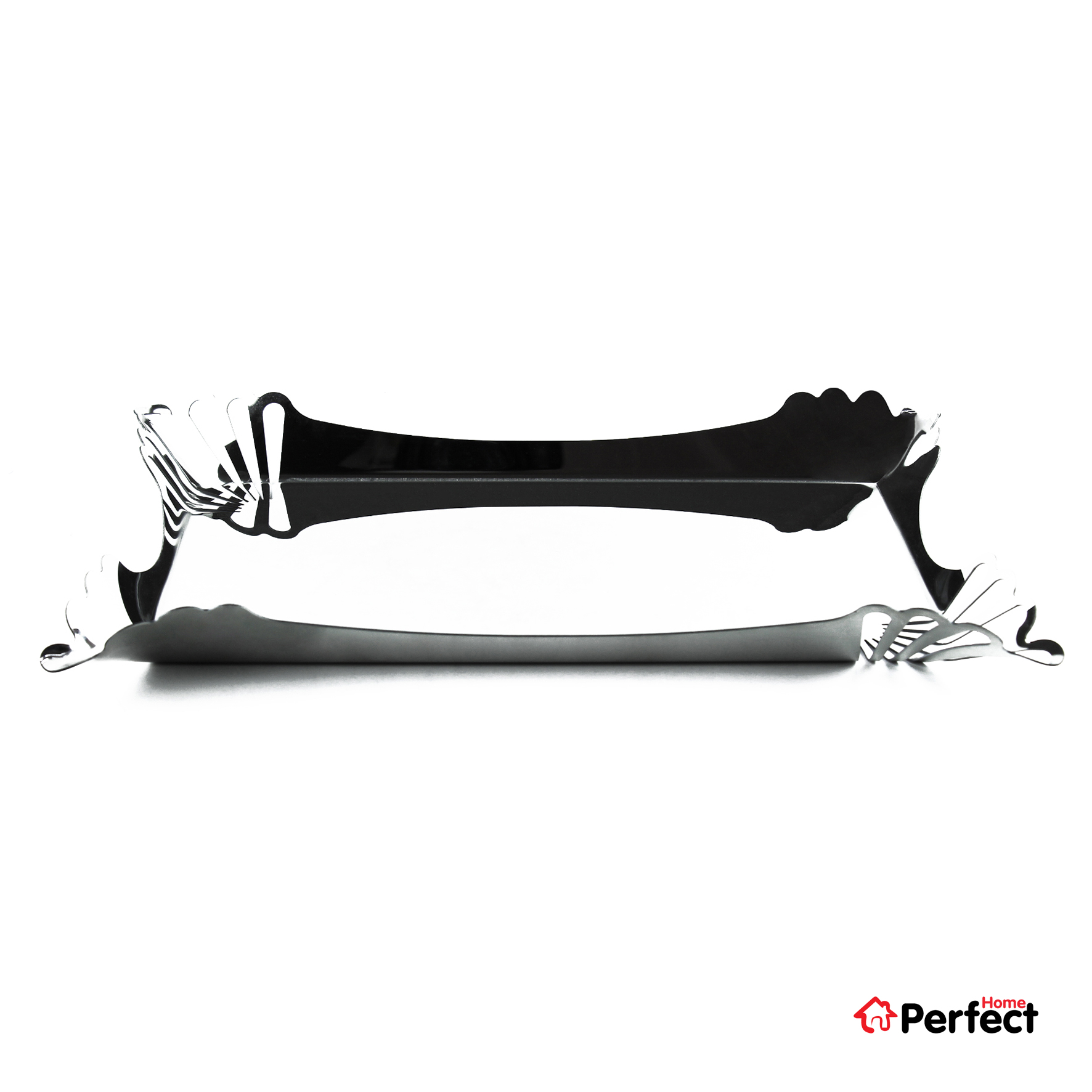 9282-2-2-shiny سینی استیل باقلوا خوری 2 گل براق Perfect home کد 2-9282