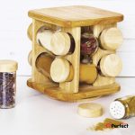 سرویس ادویه 8 پارچه Lona مدل ایستاده گردان مربع