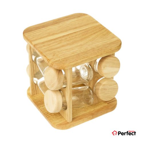 سرویس ادویه 8 پارچه Lona مدل ایستاده گردان مربع