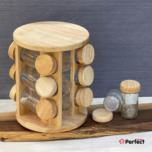 سرویس ادویه 12 پارچه Lona مدل ایستاده گردان گرد