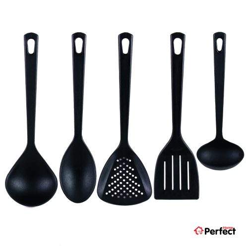 ست 5 پارچه ابزار آشپزی Perfect home مدل طرح ایکیا ترامونتینا
