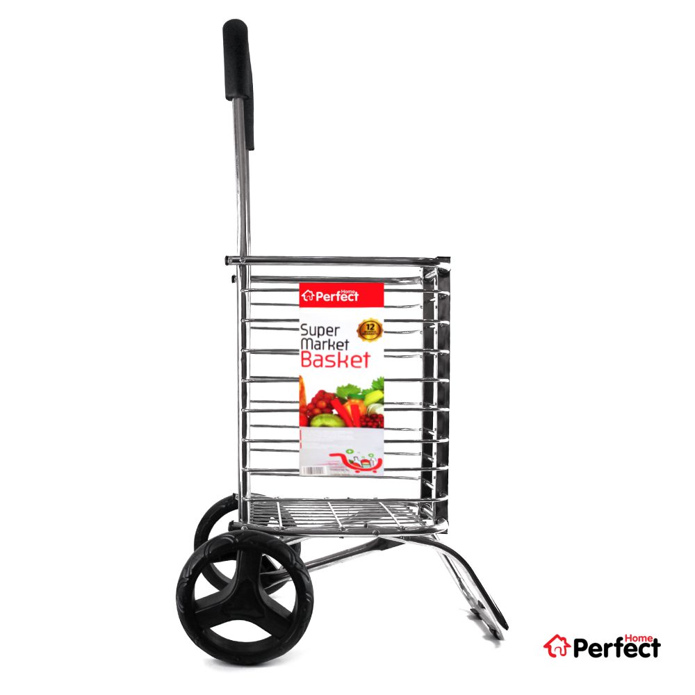 چرخ خرید استیل تاشوی PERFECTHOME