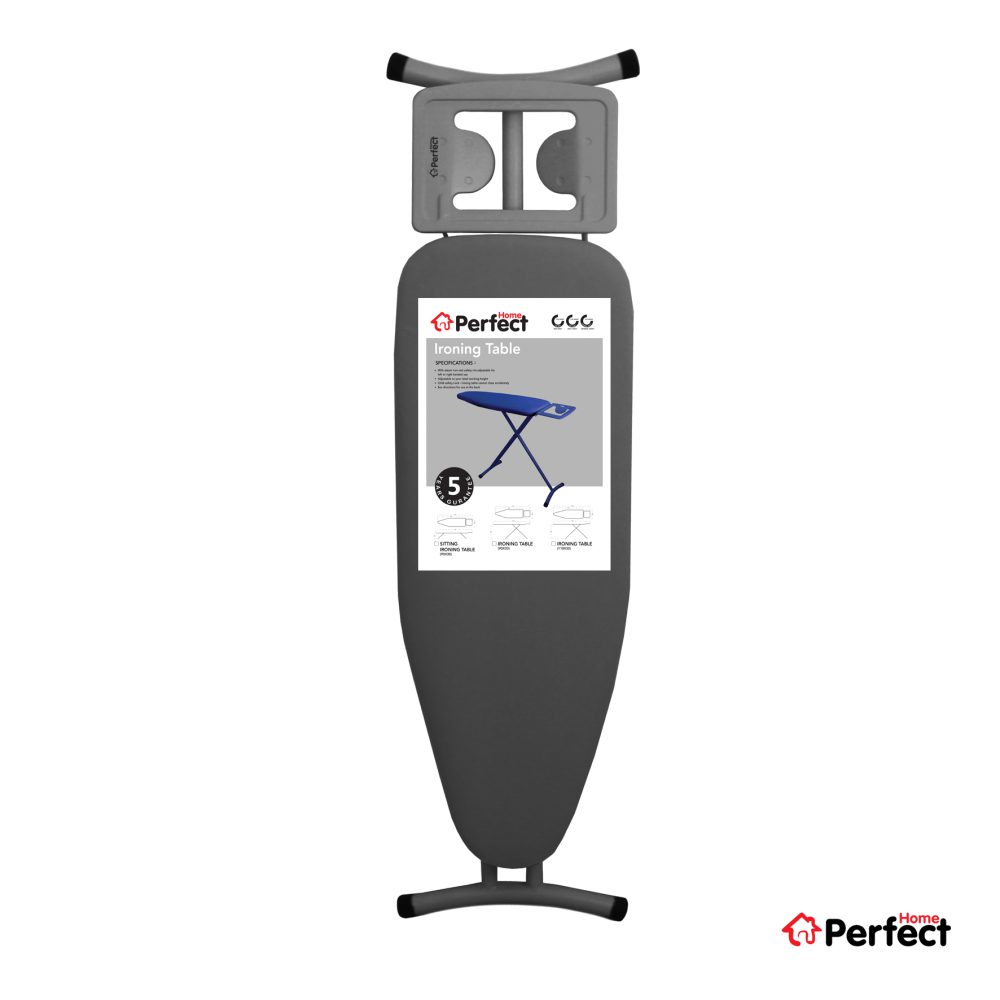 میز اتوی بلند PERFECTHOME مدل 110 طوسی