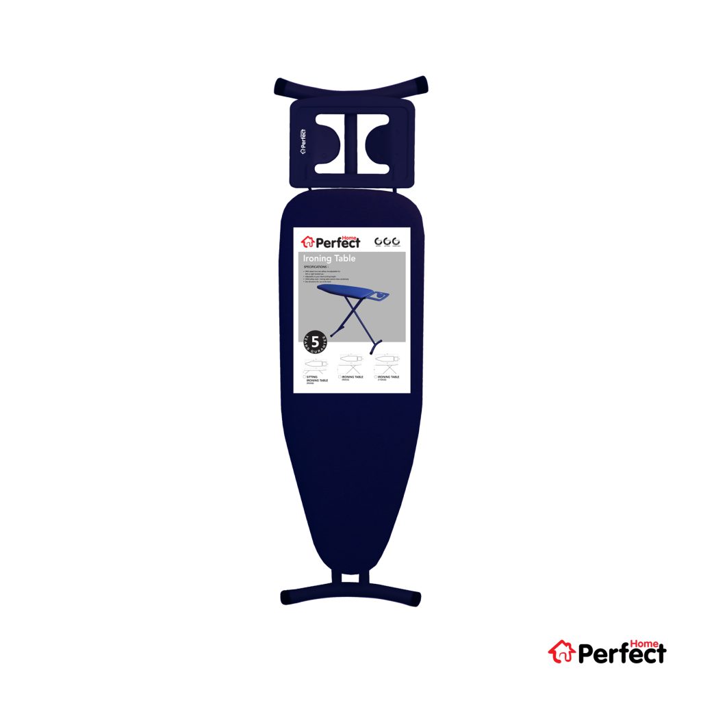 میز اتوی متوسط PERFECTHOME مدل 210 سرمه ای