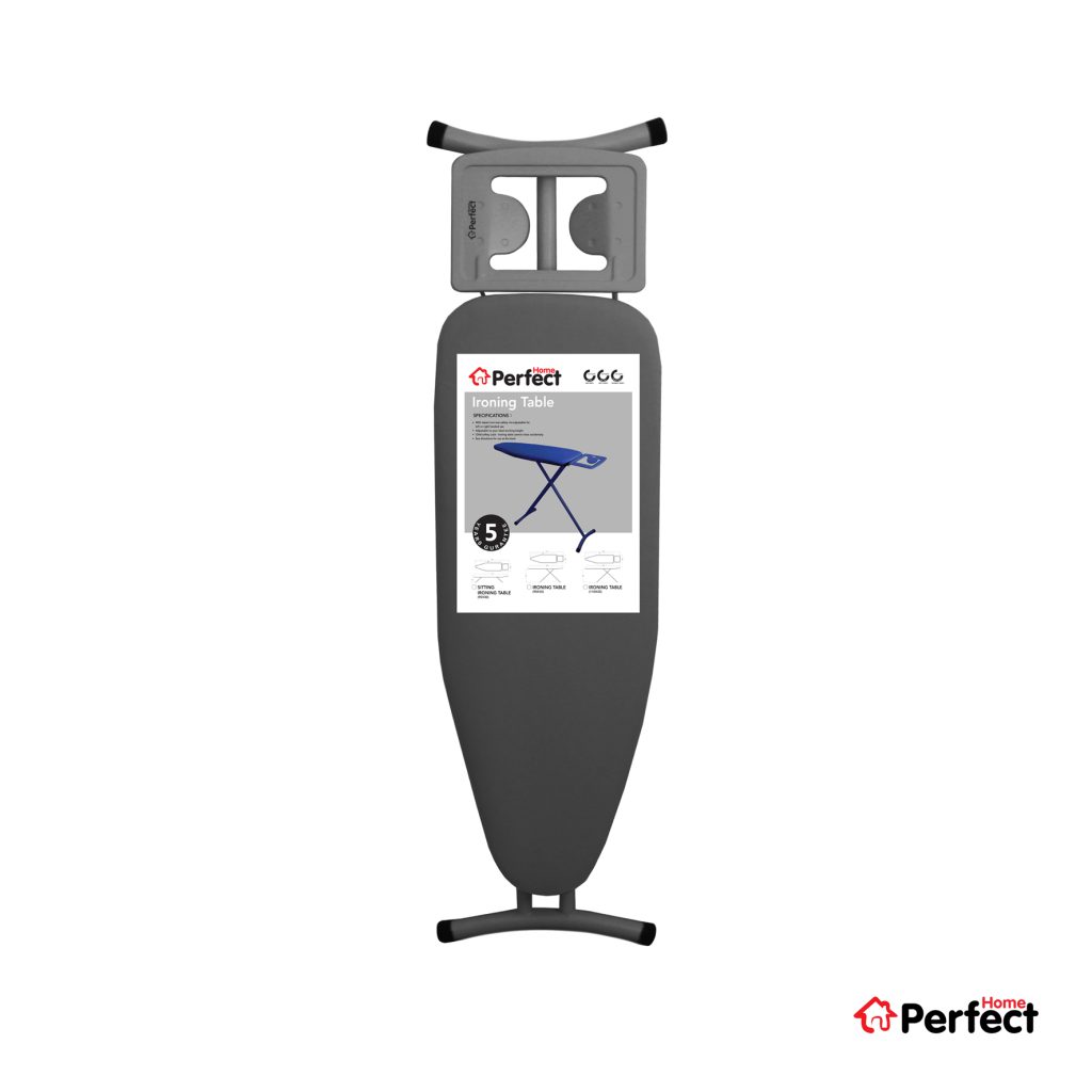 میز اتوی متوسط PERFECTHOME مدل 210 طوسی