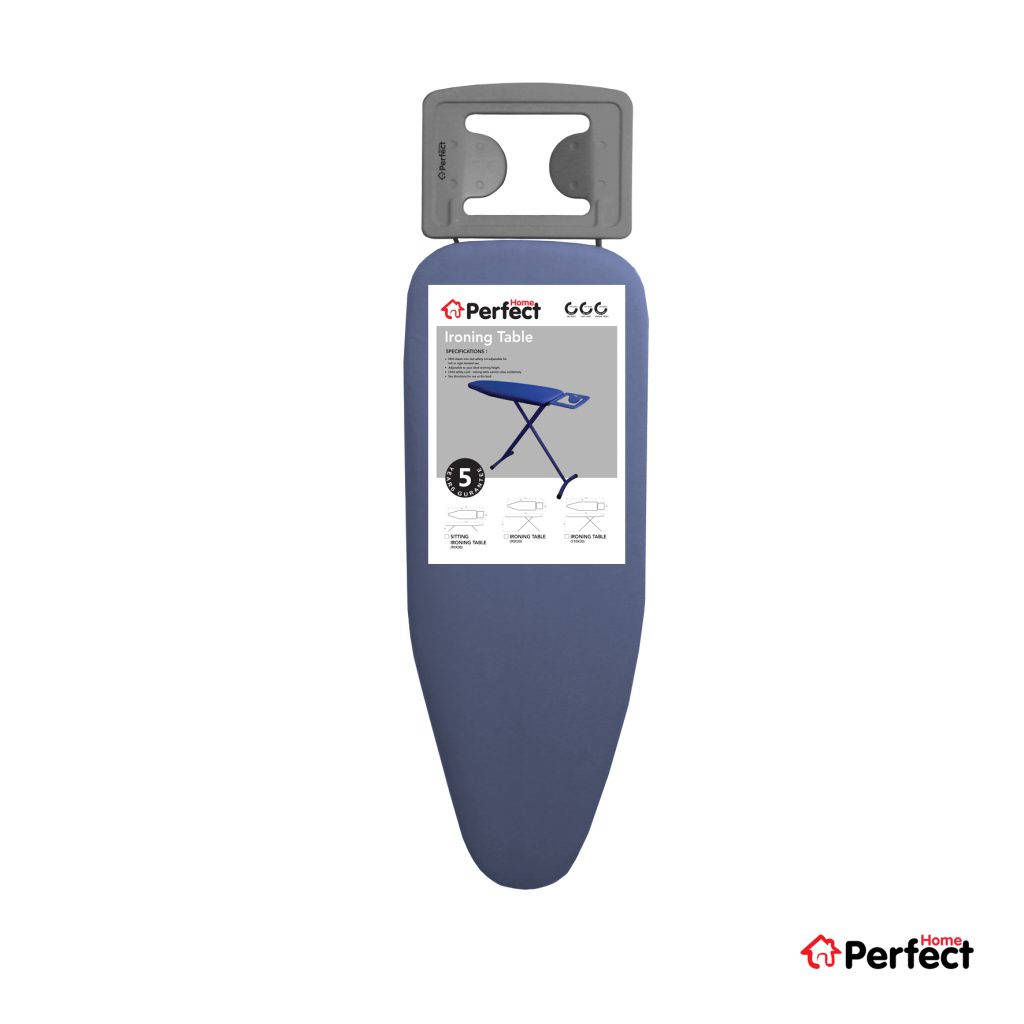 میز اتوی نشسته PERFECTHOME مدل 310 آبی خاکستری