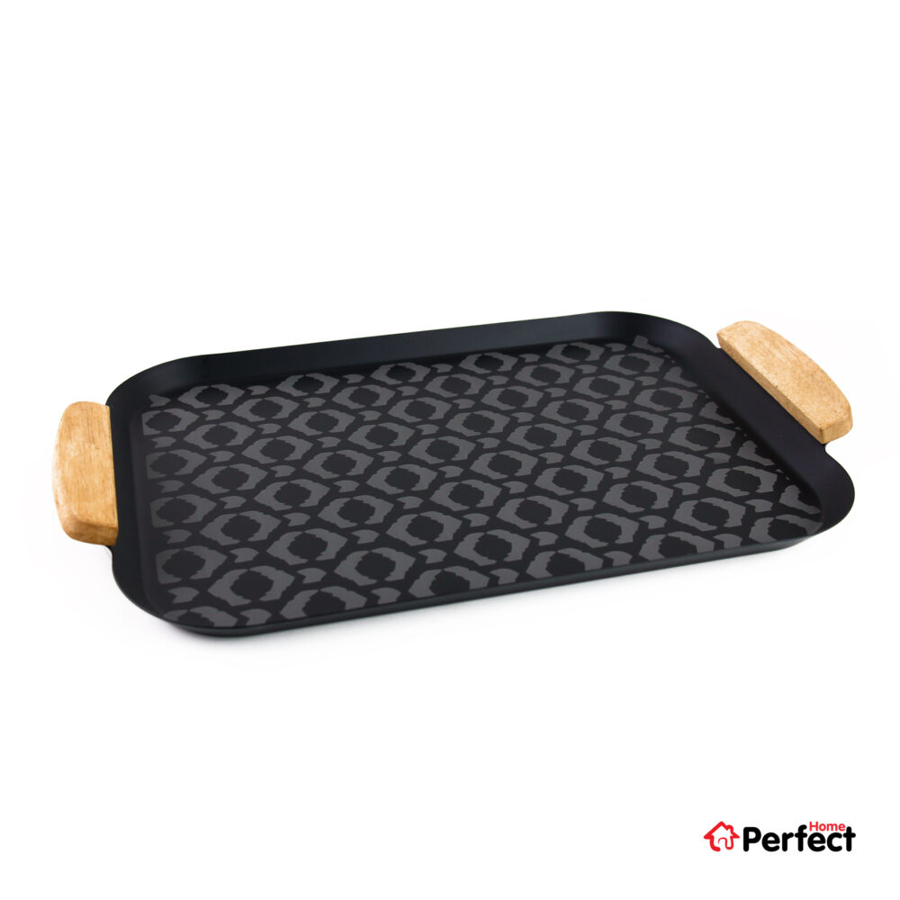 سینی فلزی PERFECTHOME مدل 6123 طرح لوزی