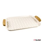 سینی فلزی PERFECTHOME مدل 6123 طرح لوزی