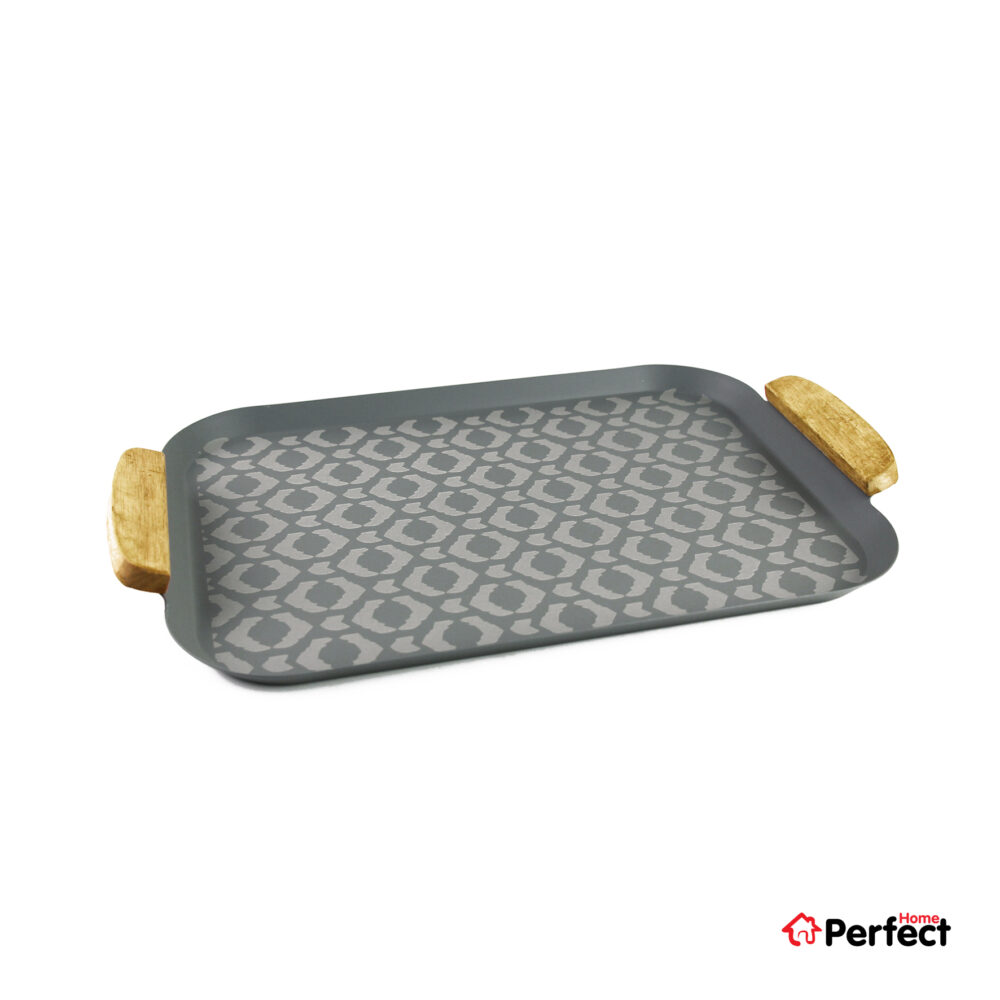 سینی فلزی PERFECTHOME مدل 6223 طرح لوزی
