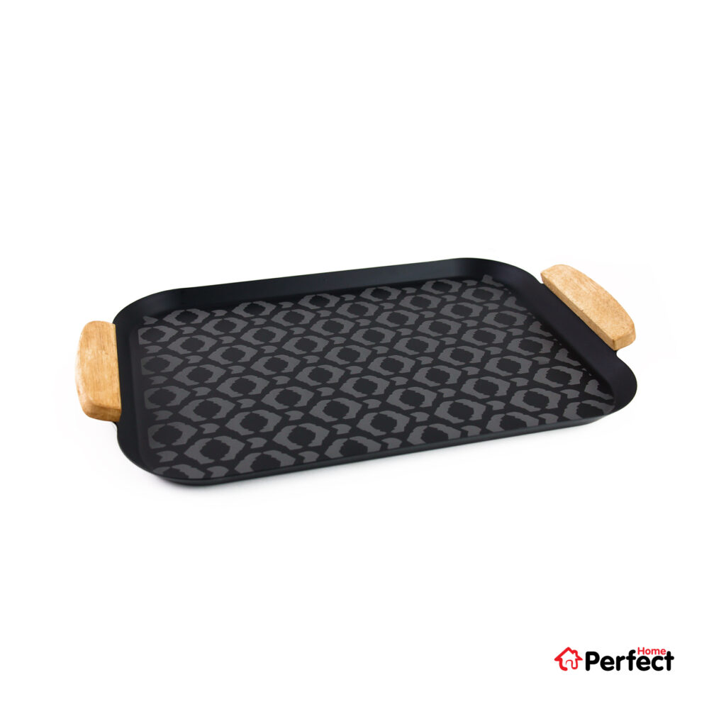 سینی فلزی PERFECTHOME مدل 6223 طرح لوزی