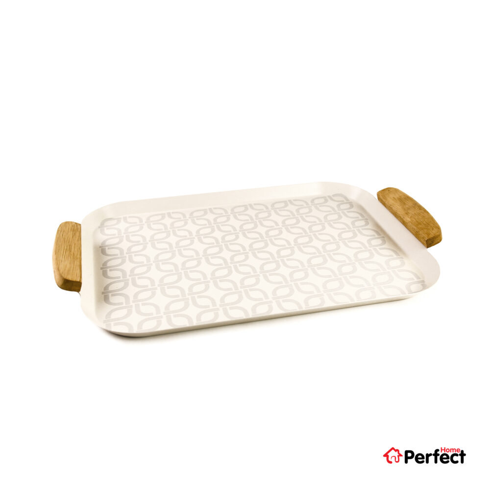 سینی فلزی PERFECTHOME مدل 6223 طرح زنجیر