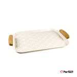 سینی فلزی PERFECTHOME مدل 6223 طرح زنجیر
