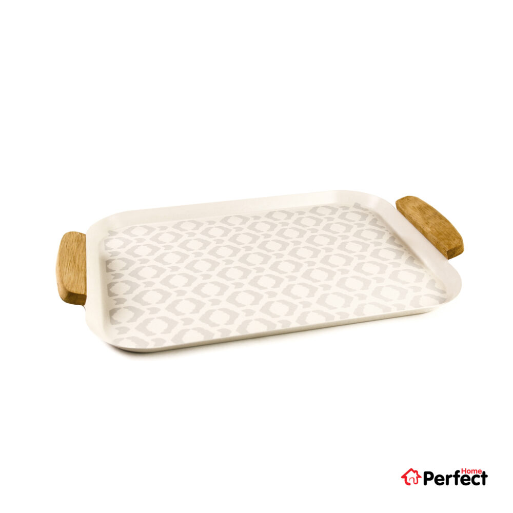 سینی فلزی PERFECTHOME مدل 6223 طرح لوزی