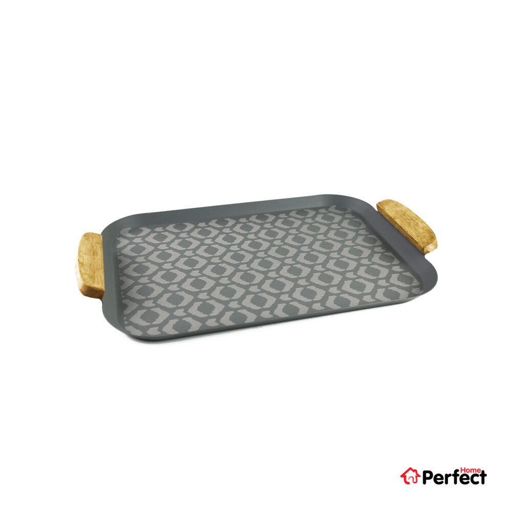 سینی فلزی PERFECTHOME مدل 6323 طرح لوزی