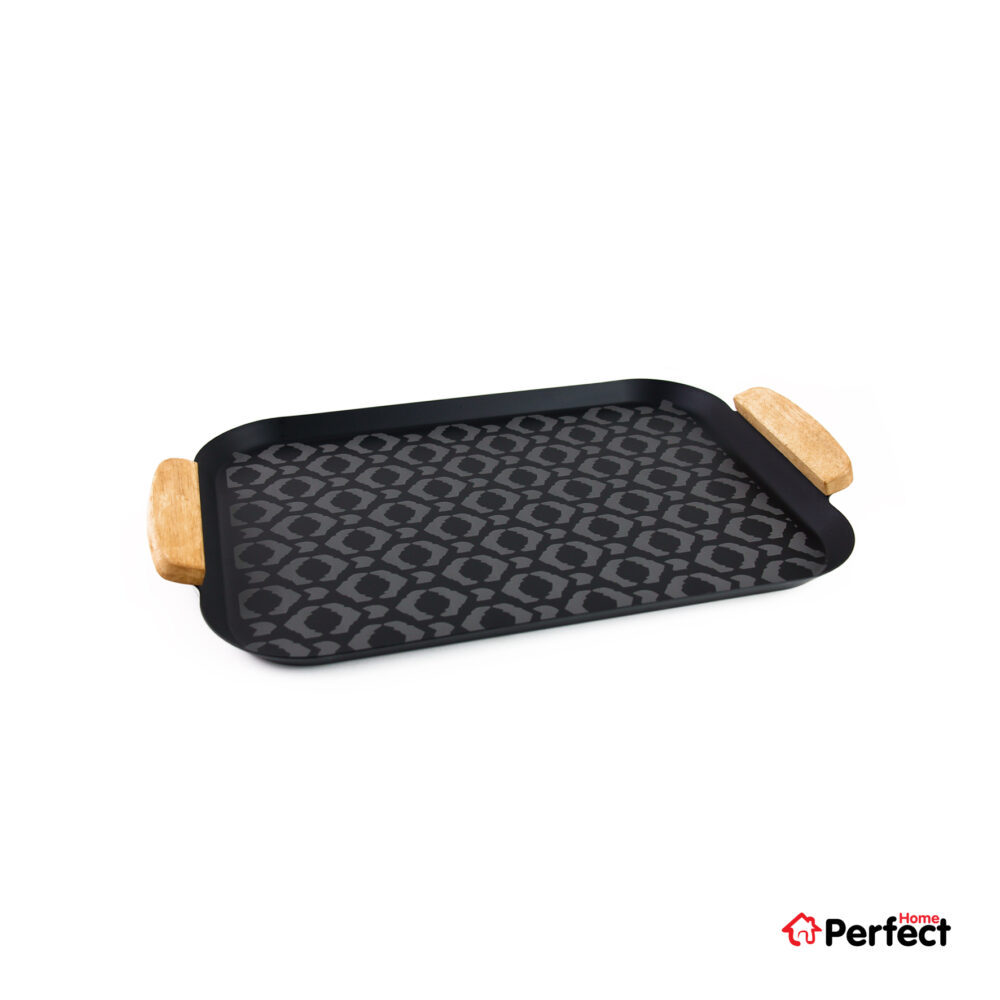 سینی فلزی PERFECTHOME مدل 6323 طرح لوزی