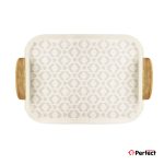 سینی فلزی PERFECTHOME مدل 6123 طرح لوزی