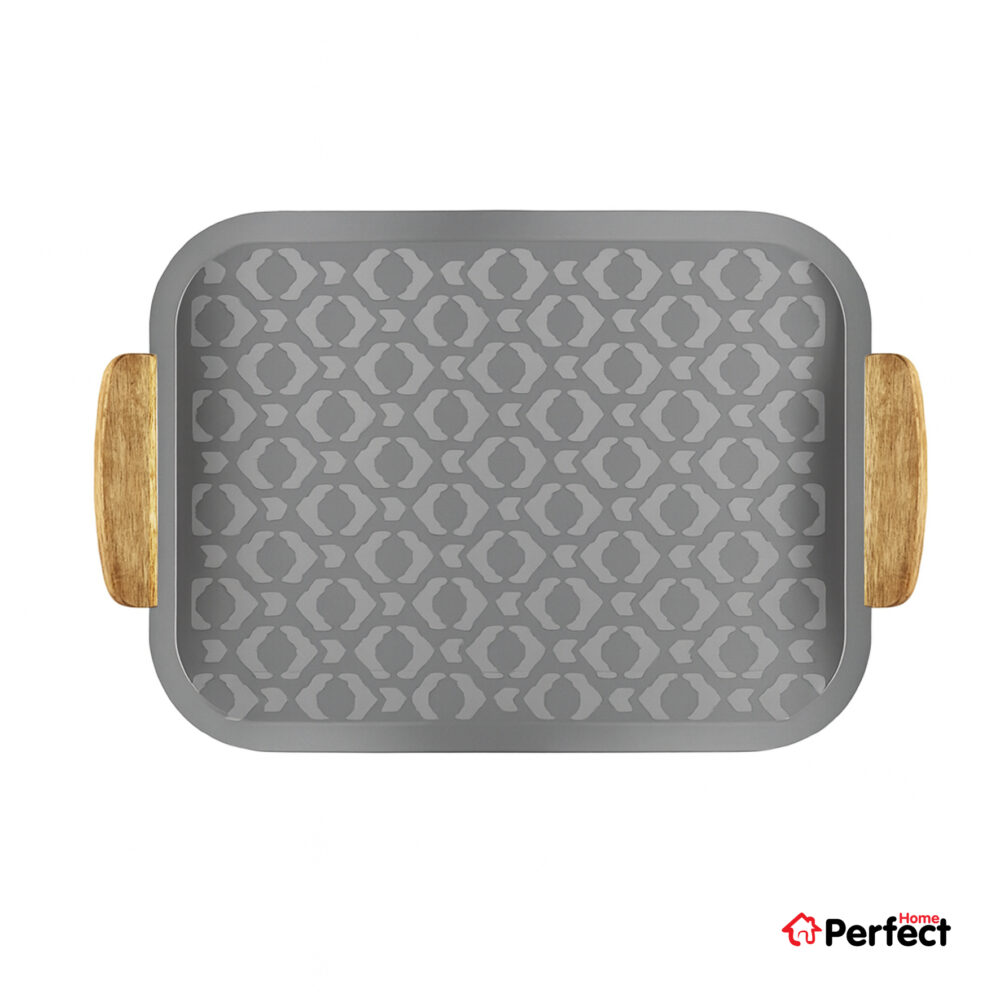 سینی فلزی PERFECTHOME مدل 6123 طرح لوزی