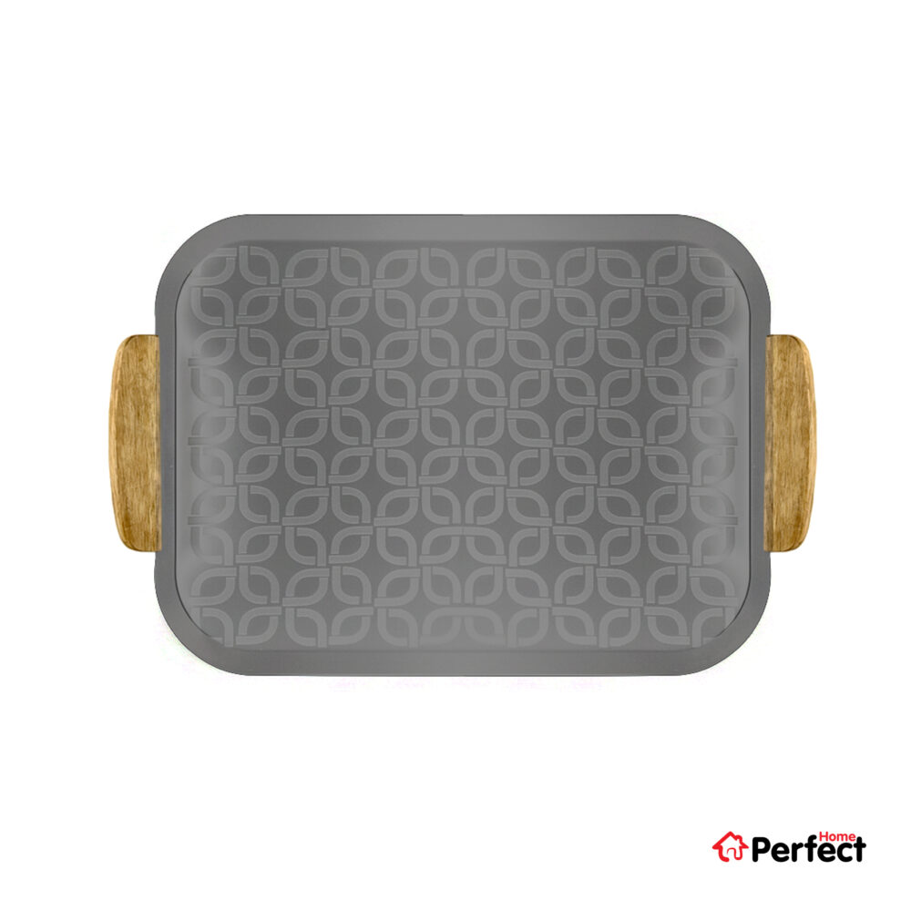 سینی فلزی PERFECTHOME مدل 6223 طرح زنجیر