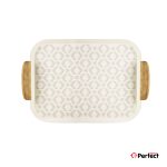 سینی فلزی PERFECTHOME مدل 6223 طرح لوزی