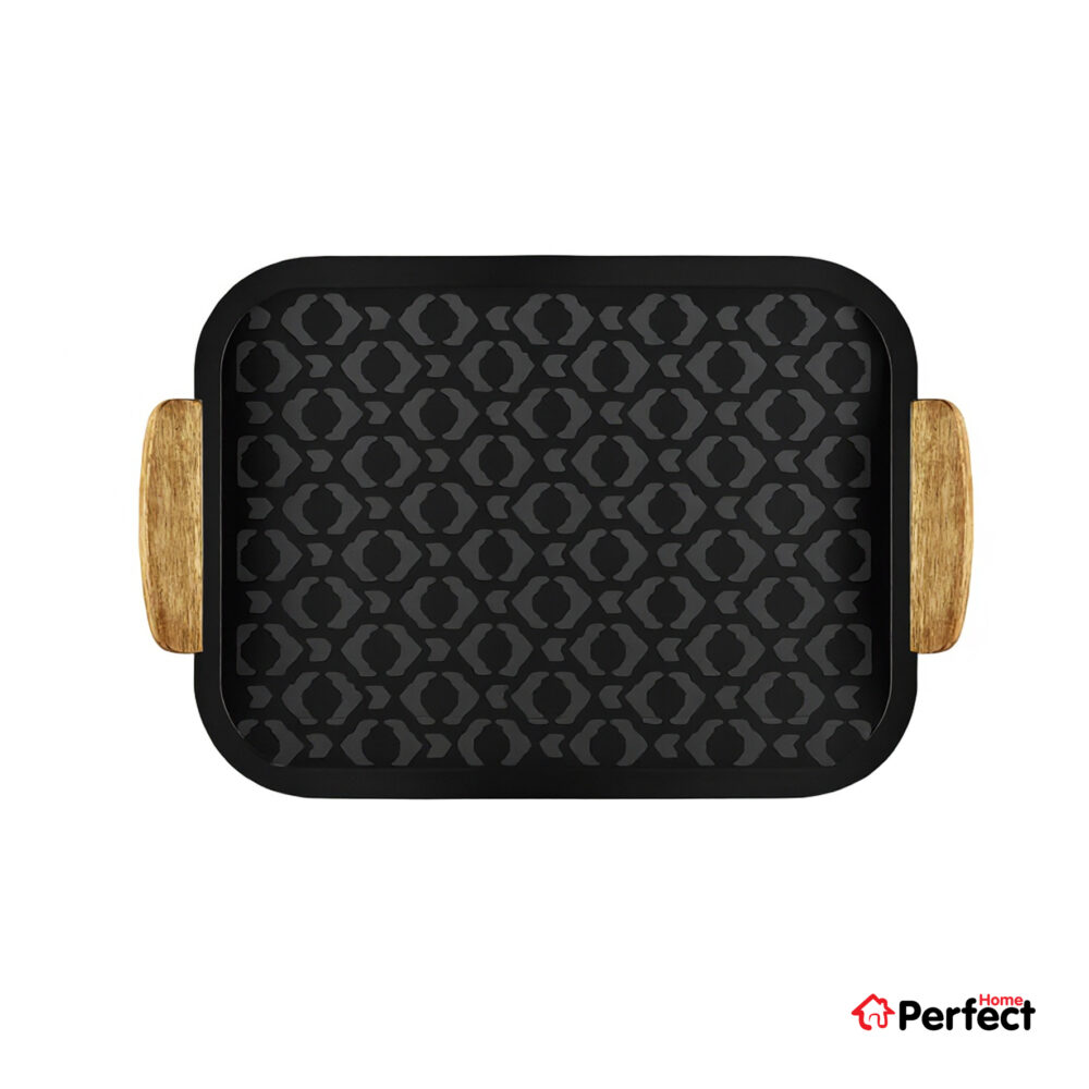 سینی فلزی PERFECTHOME مدل 6223 طرح لوزی
