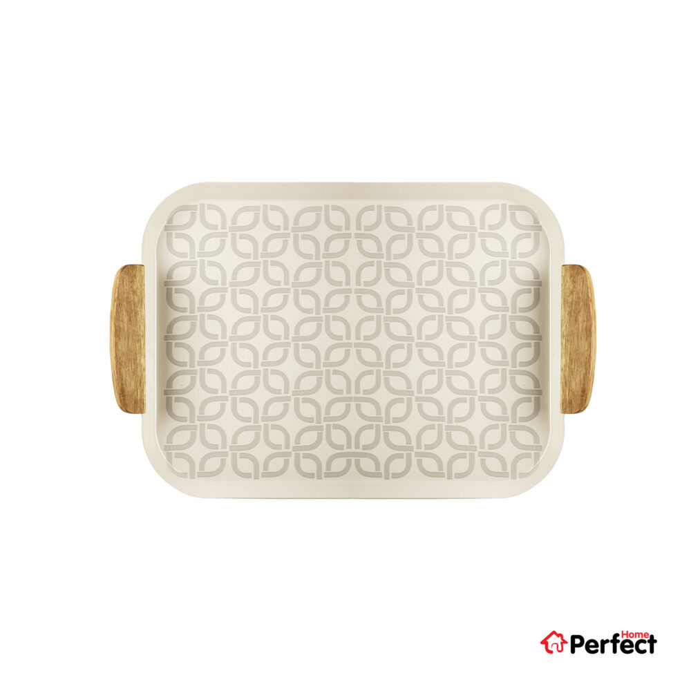 سینی فلزی PERFECTHOME مدل 6323 طرح زنجیر