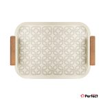 سینی فلزی PERFECTHOME مدل 6124 طرح زنجیر