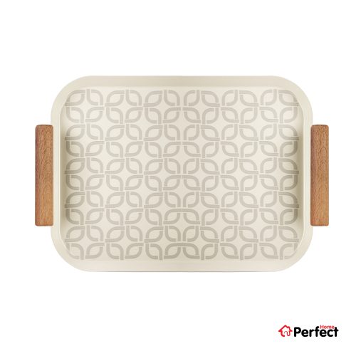 سینی فلزی PERFECTHOME مدل 6124 طرح زنجیر