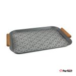سینی فلزی PERFECTHOME مدل 6124 طرح زنجیر