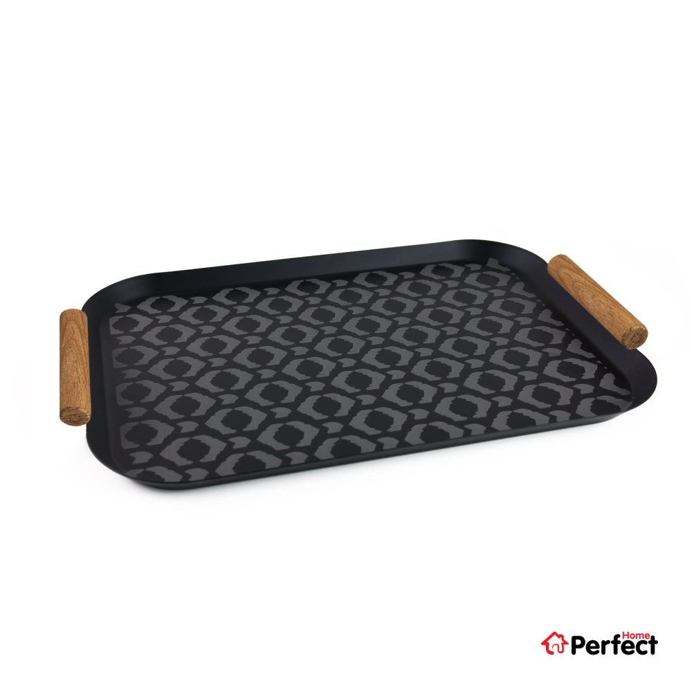 سینی فلزی PERFECTHOME مدل 6124 طرح لوزی