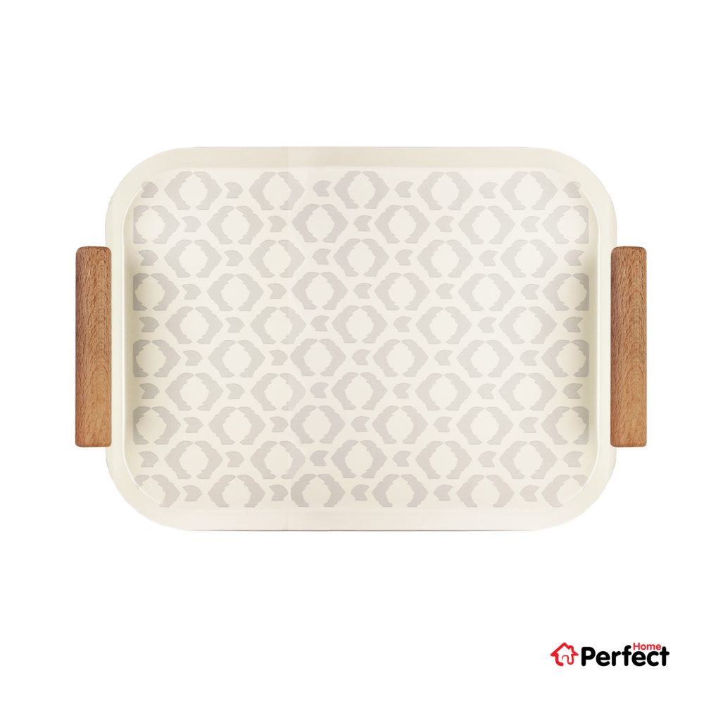 سینی فلزی PERFECTHOME مدل 6124 طرح لوزی