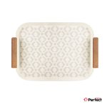 سینی فلزی PERFECTHOME مدل 6124 طرح لوزی