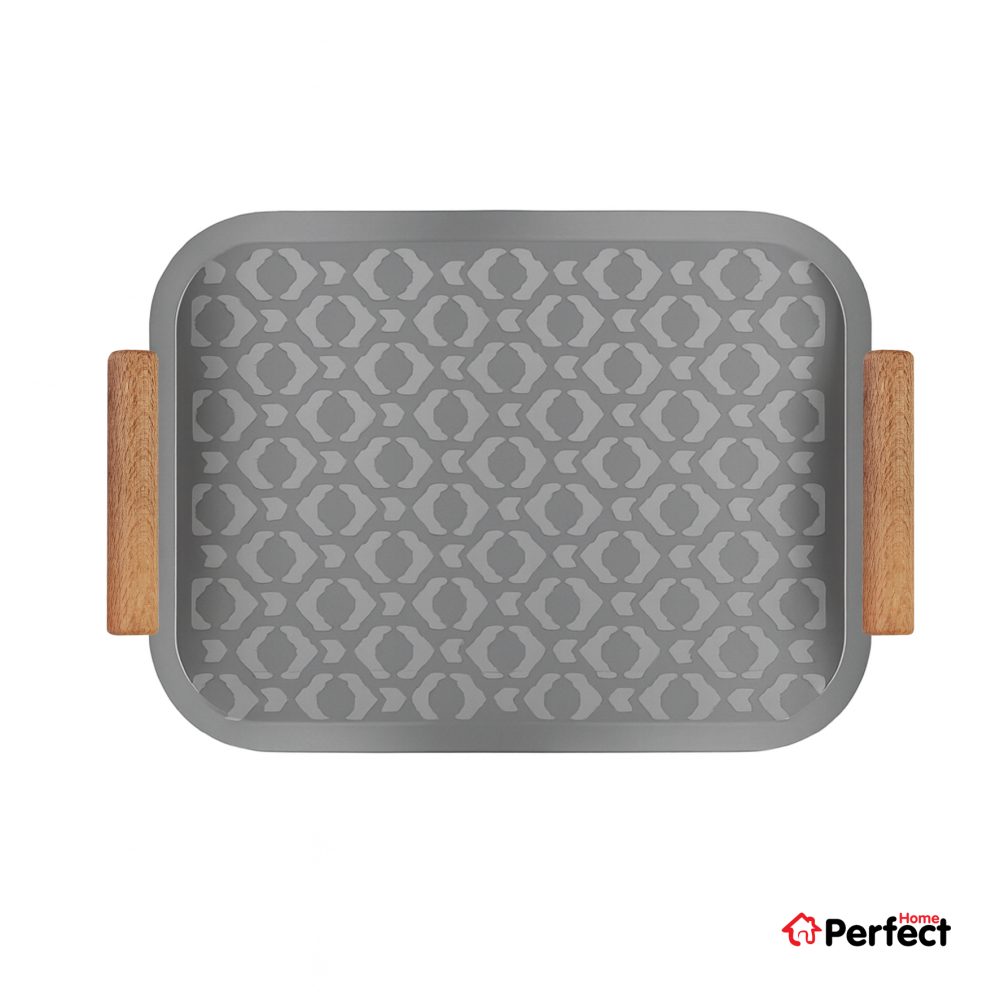 سینی فلزی PERFECTHOME مدل 6124 طرح لوزی