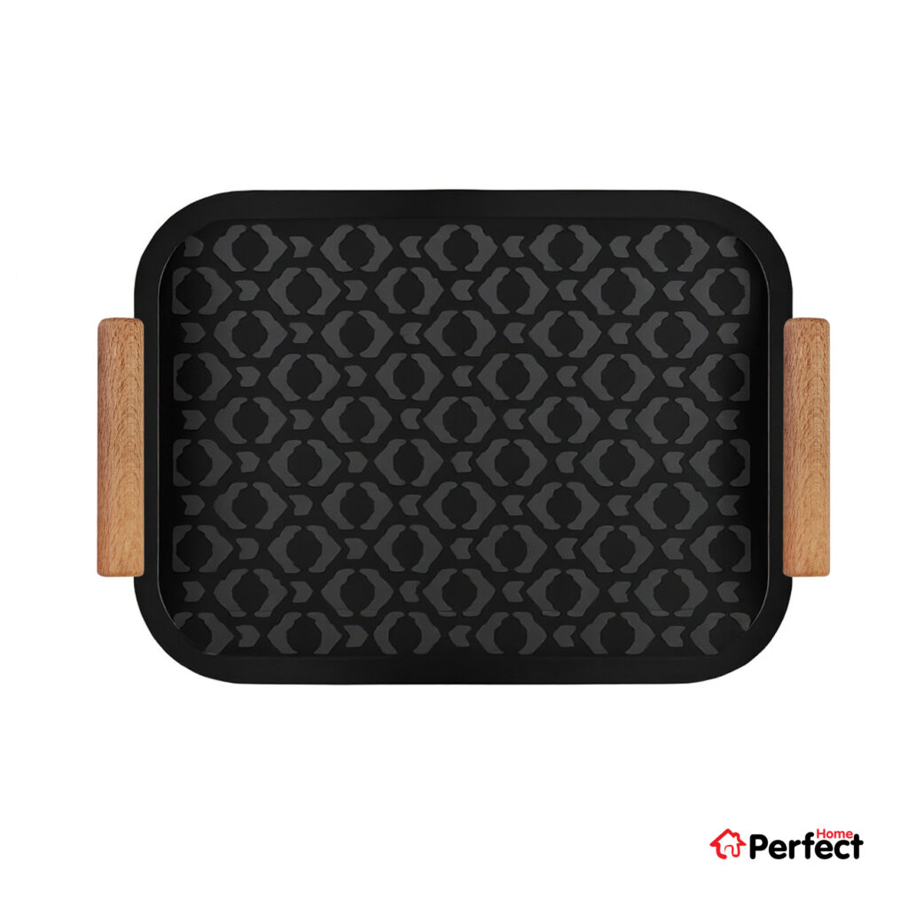 سینی فلزی PERFECTHOME مدل 6124 طرح لوزی