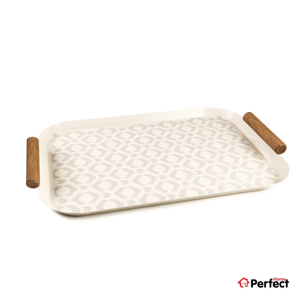 سینی فلزی PERFECTHOME مدل 6124 طرح لوزی