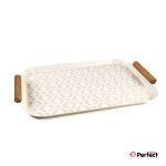 سینی فلزی PERFECTHOME مدل 6124 طرح لوزی
