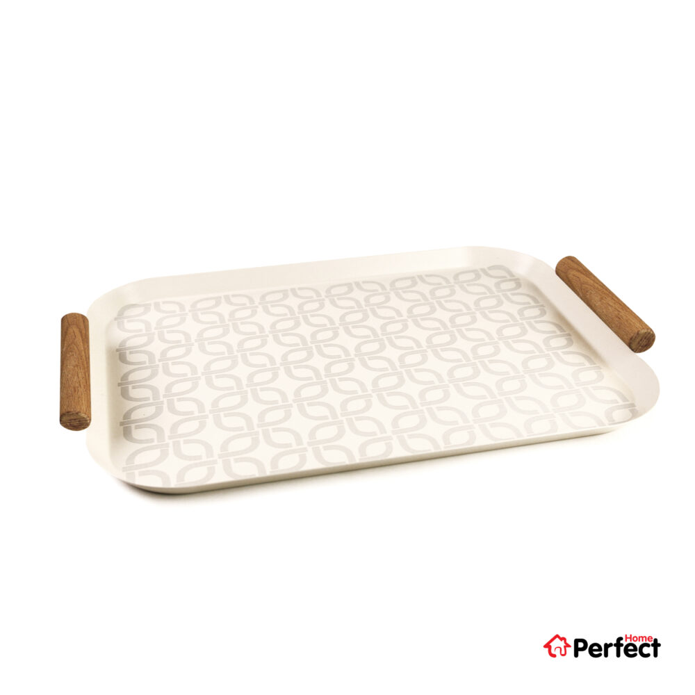 سینی فلزی PERFECTHOME مدل 6124 طرح زنجیر