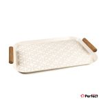 سینی فلزی PERFECTHOME مدل 6124 طرح زنجیر