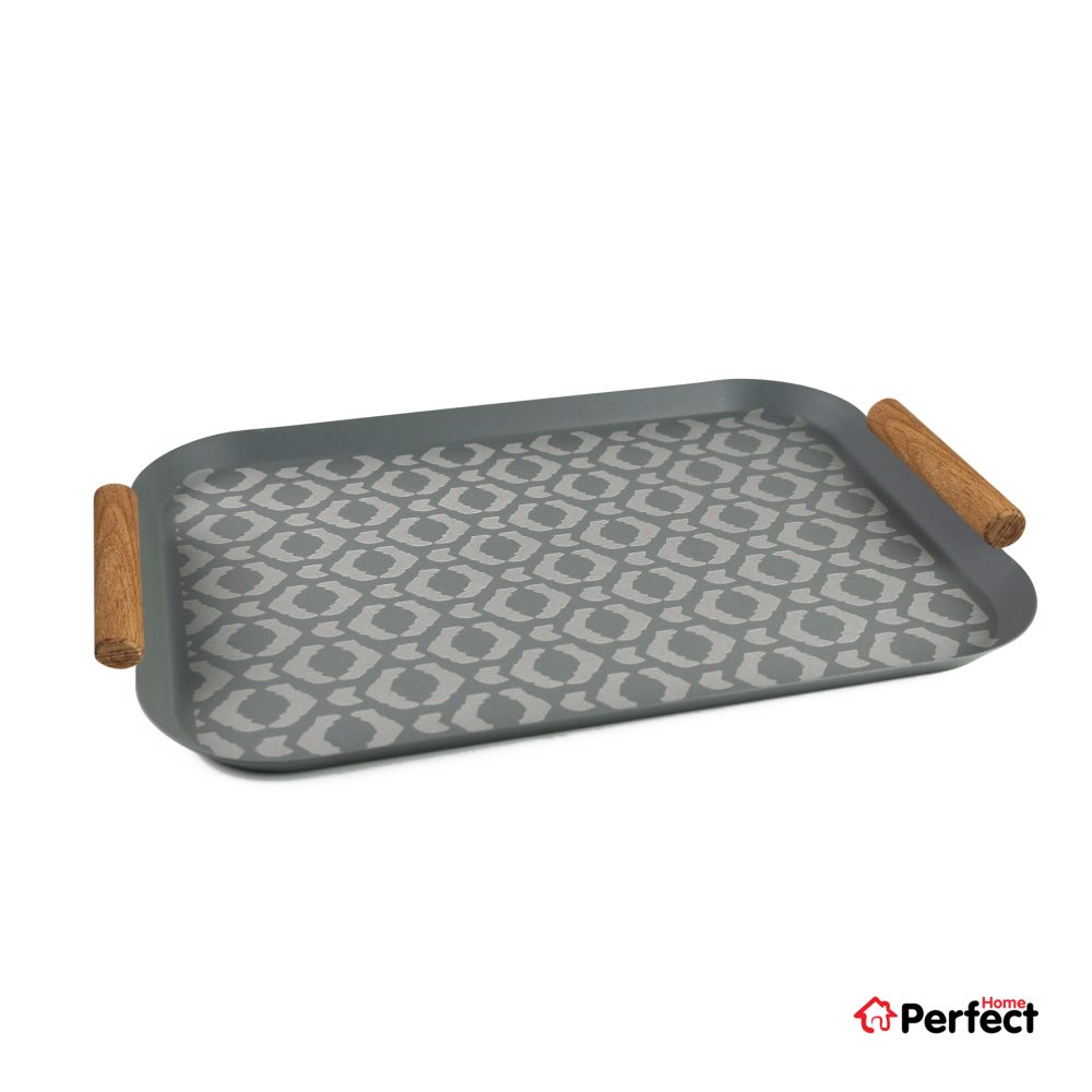 سینی فلزی PERFECTHOME مدل 6124 طرح لوزی