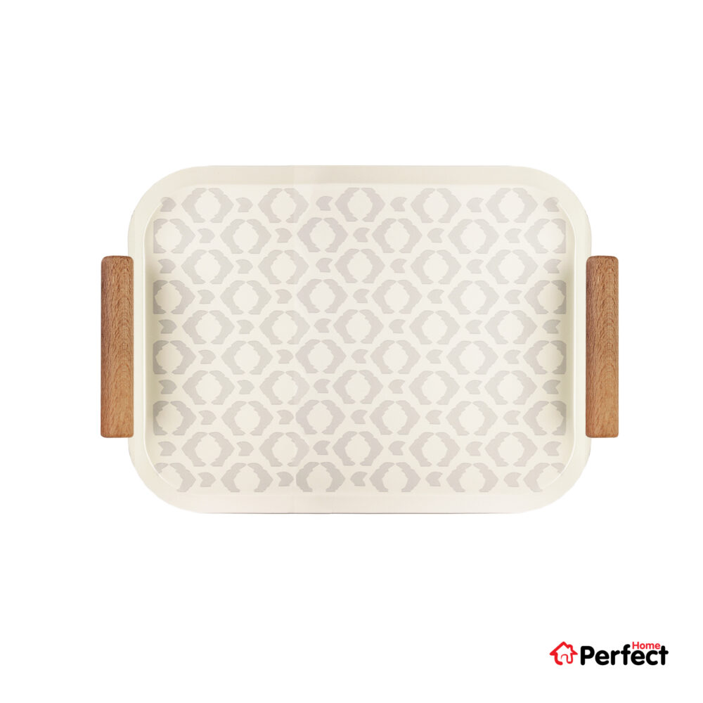 سینی فلزی PERFECTHOME مدل 6224 طرح لوزی
