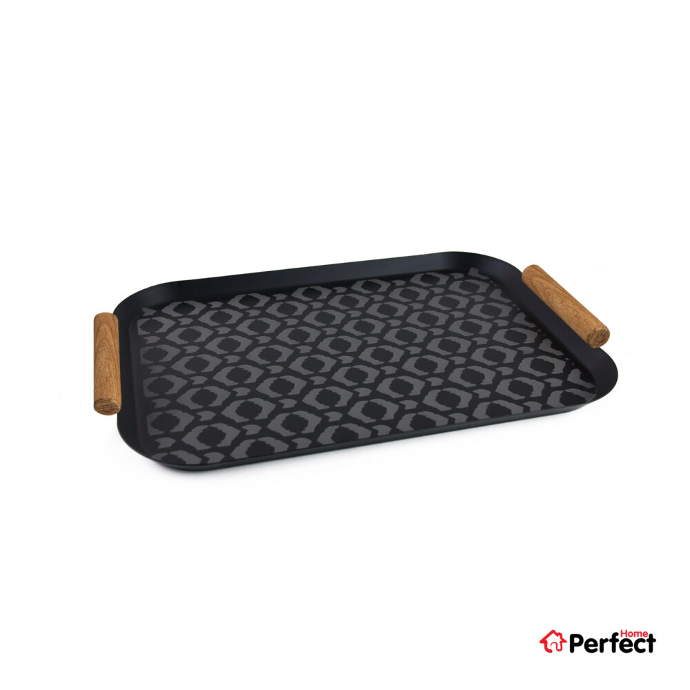 سینی فلزی PERFECTHOME مدل 6224 طرح لوزی