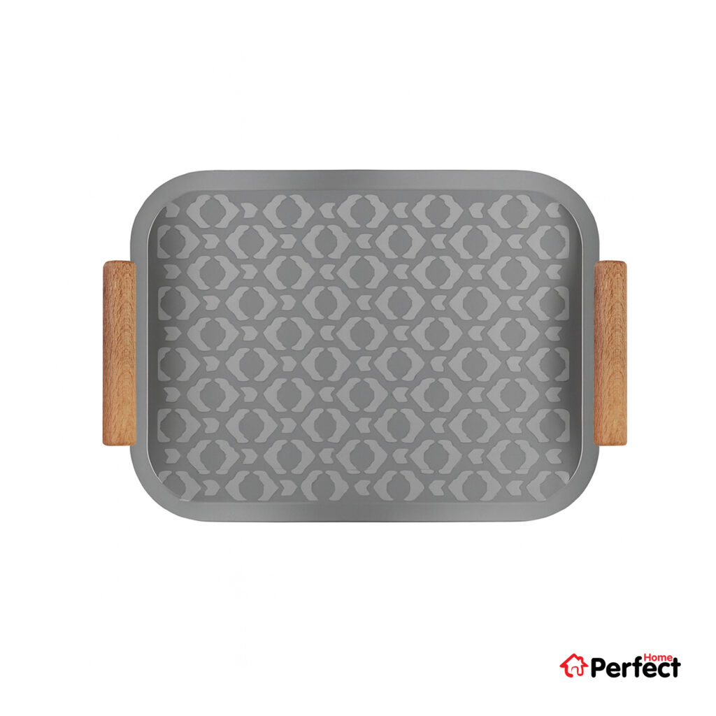 سینی فلزی PERFECTHOME مدل 6224 طرح لوزی