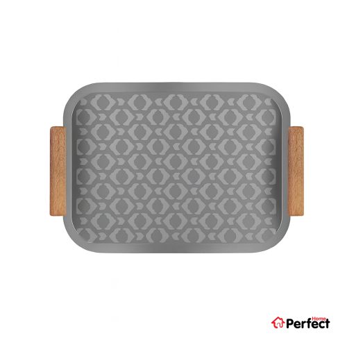 سینی فلزی PERFECTHOME مدل 6224 طرح لوزی
