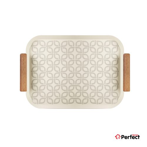 سینی فلزی PERFECTHOME مدل 6224 طرح زنجیر