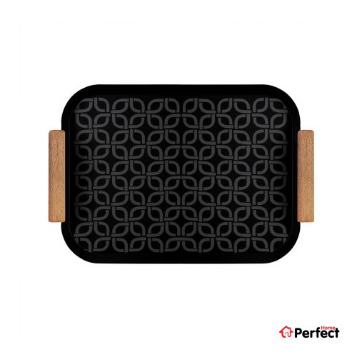 سینی فلزی PERFECTHOME مدل 6224 طرح زنجیر