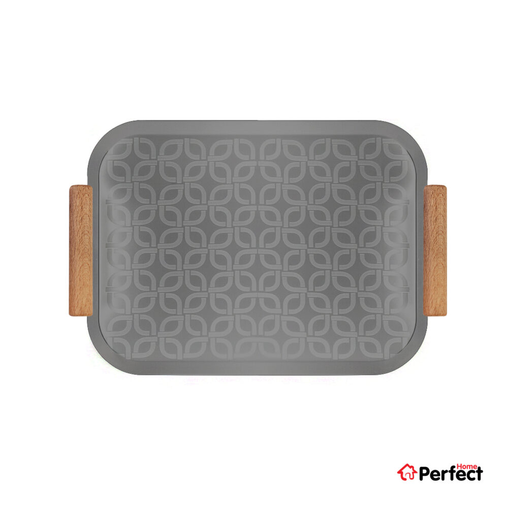 سینی فلزی PERFECTHOME مدل 6224 طرح زنجیر