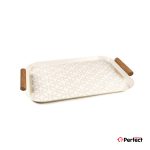 سینی فلزی PERFECTHOME مدل 6224 طرح زنجیر